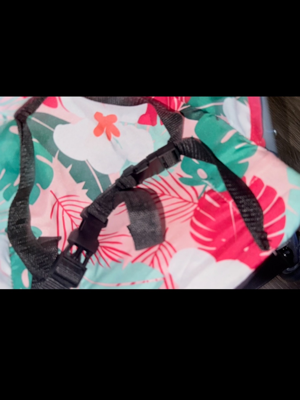 Cosco Tropical Leaf Print Stroller, 2024, Koala, LIKE NEW - Picture 9 of 13